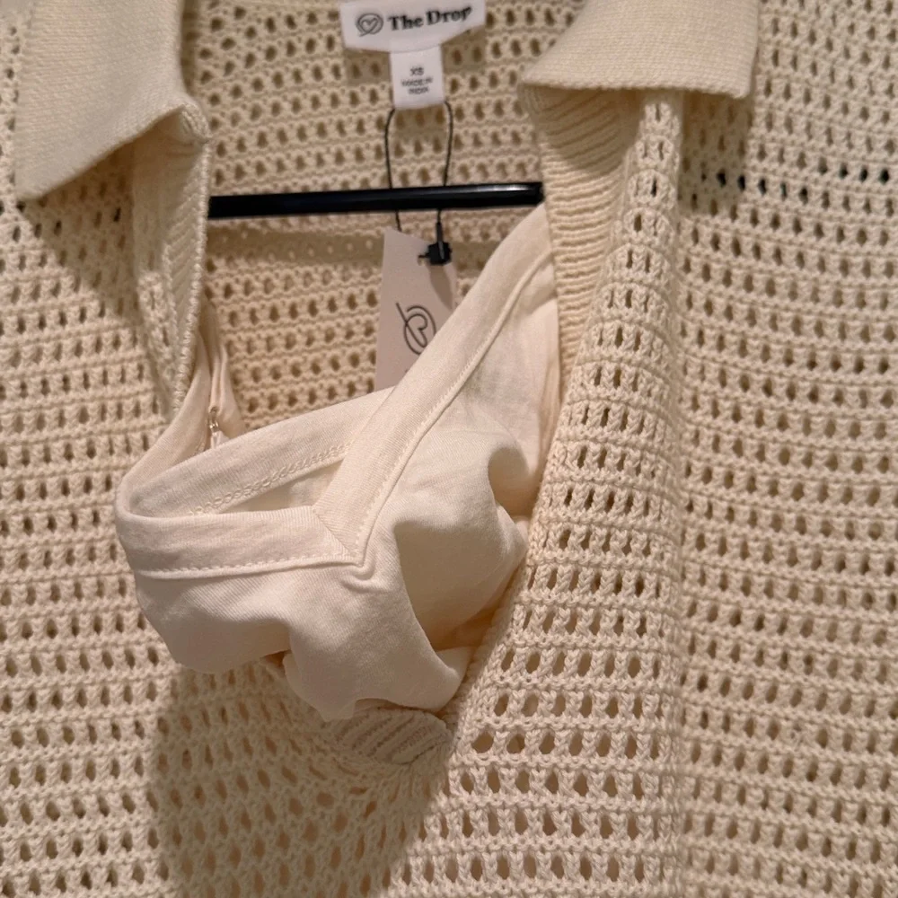 The Drop crochet dress with slip - Picture 5 of 7